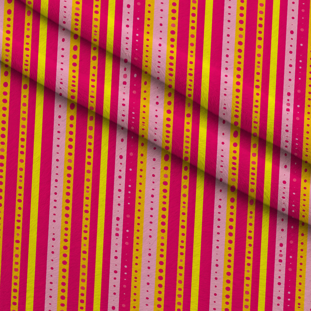 Raspberry Lemonade Pattern 5 Fleece Fabric — fleece fabric folded close-up preview (mv-fleece-v1:lying)