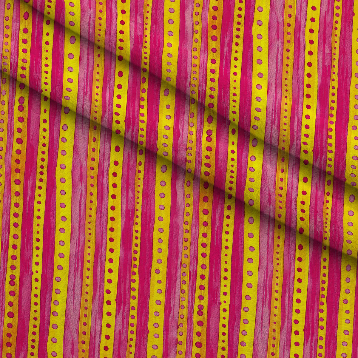 Raspberry Lemonade Pattern 8 Fleece Fabric — fleece fabric folded close-up preview (mv-fleece-v1:lying)