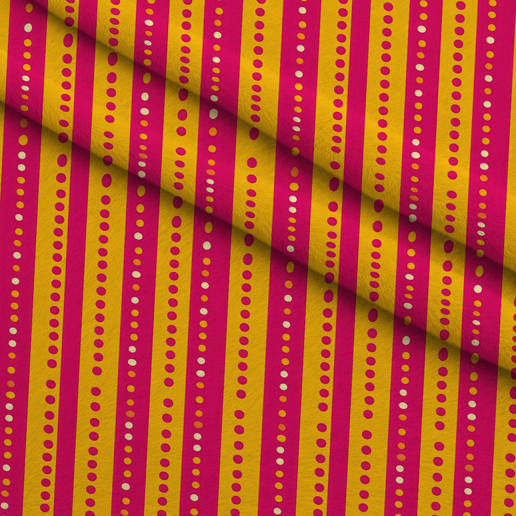 Raspberry Lemonade Pattern 9 Fleece Fabric — fleece fabric folded close-up preview (mv-fleece-v1:lying)
