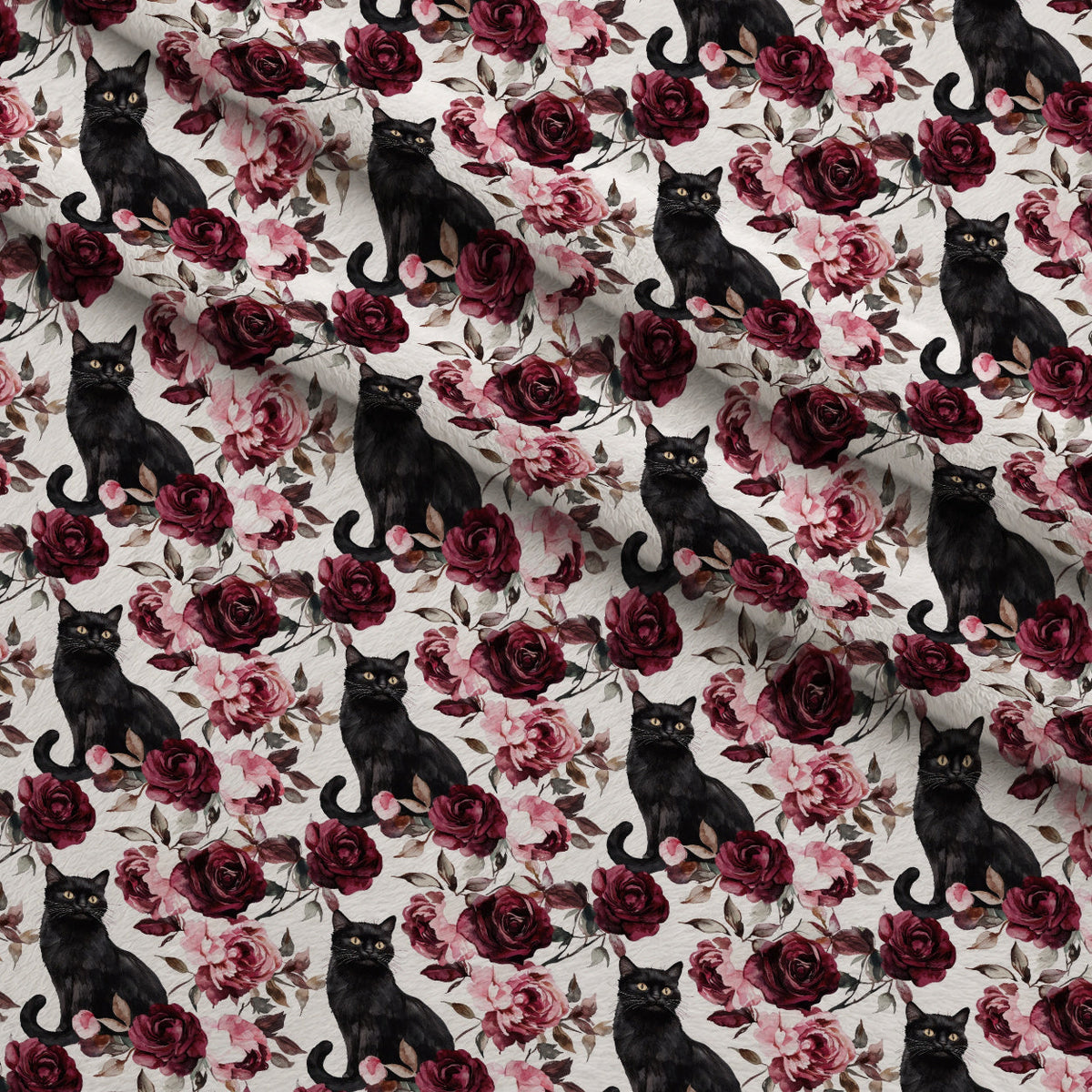 Raven Rose Reverie Pattern 11 Fleece Fabric — fleece fabric folded close-up preview (mv-fleece-v1:lying)