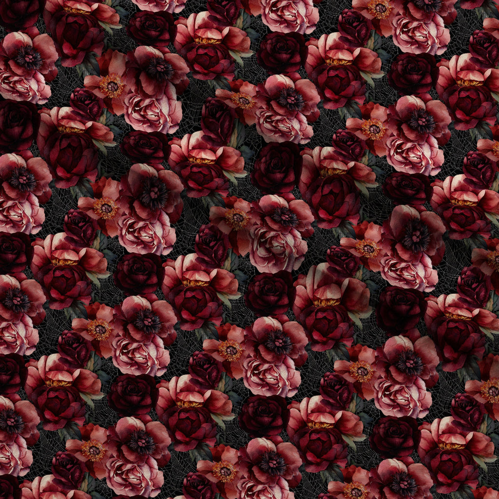 Raven Rose Reverie Pattern 22 Fleece Fabric — fleece fabric folded close-up preview (mv-fleece-v1:lying)