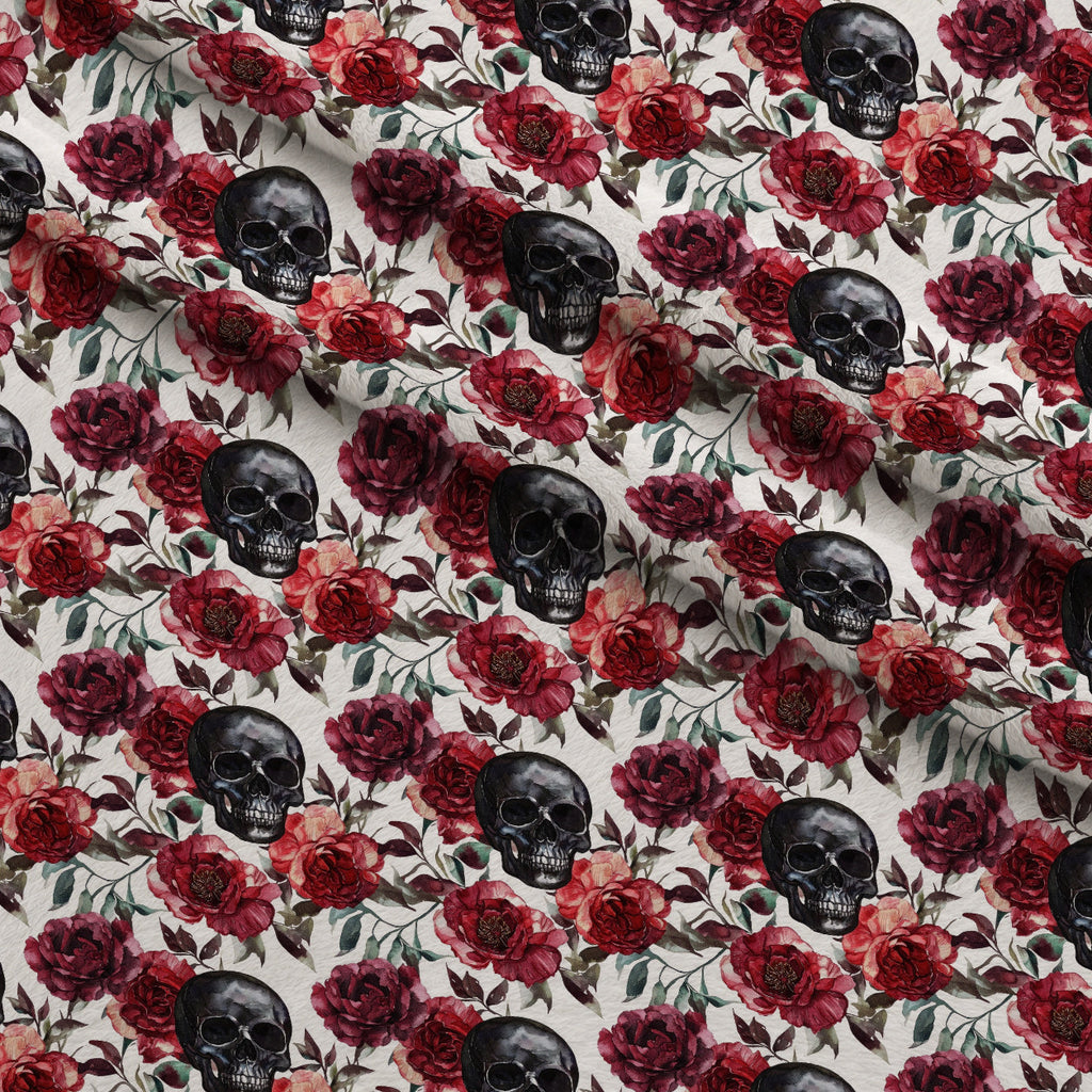 Raven Rose Reverie Pattern 25 Fleece Fabric — fleece fabric folded close-up preview (mv-fleece-v1:lying)