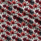 Raven Rose Reverie Pattern 25 Fleece Fabric — fleece fabric folded close-up preview (mv-fleece-v1:lying)