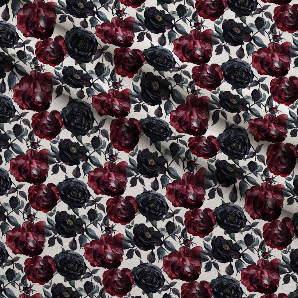 Raven Rose Reverie Pattern 28 Fleece Fabric — fleece fabric folded close-up preview (mv-fleece-v1:lying)