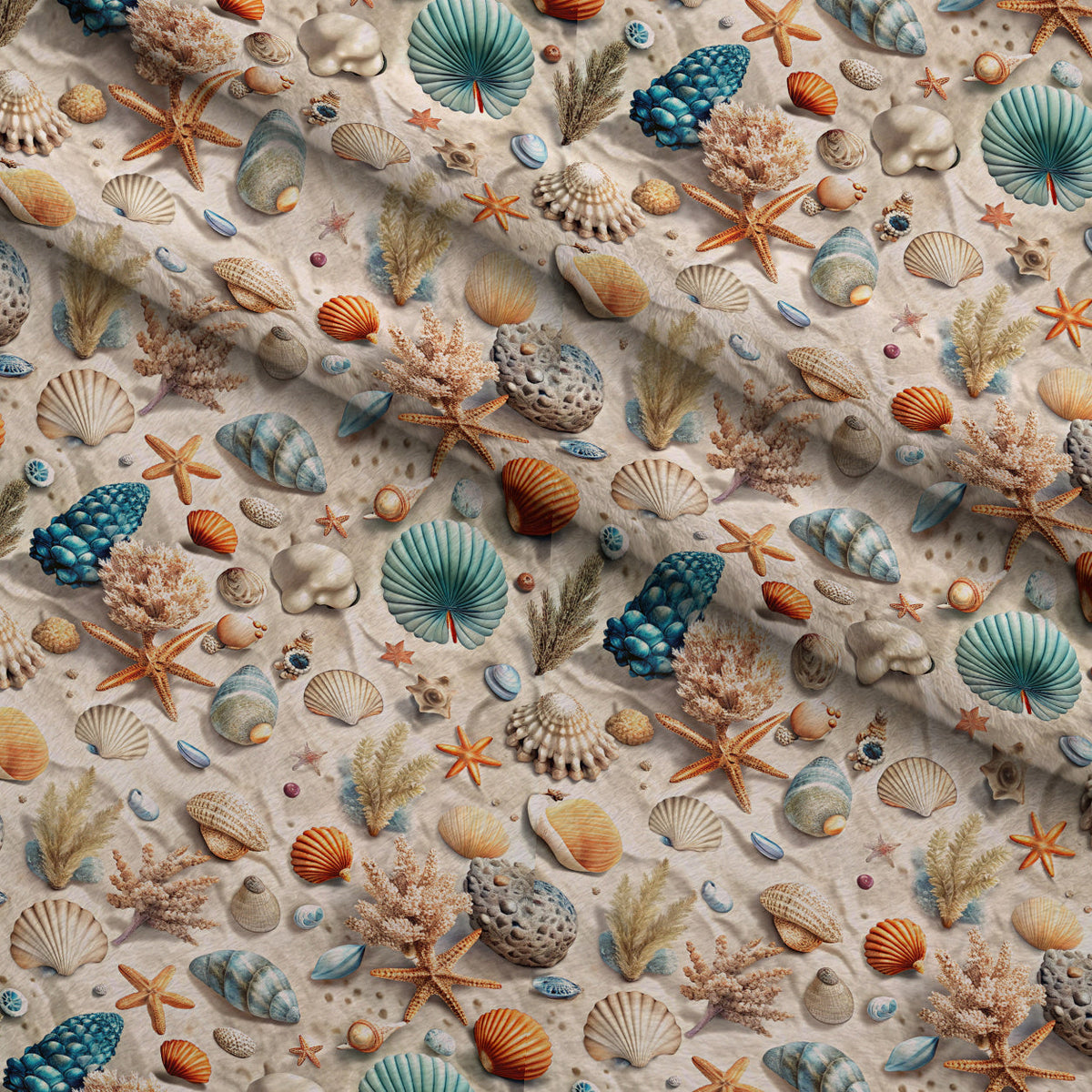 Reef Reverie Pattern 19 Fleece Fabric — fleece fabric folded close-up preview (mv-fleece-v1:lying)