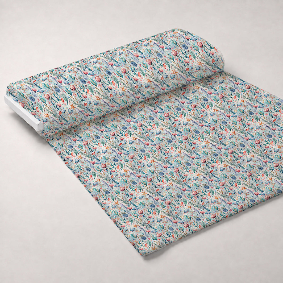 Reef Reverie Pattern 20 Fleece Fabric — fleece fabric unrolled bolt preview (mv-fleece-v1:bolt)