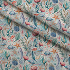 Reef Reverie Pattern 20 Fleece Fabric — fleece fabric folded close-up preview (mv-fleece-v1:lying)