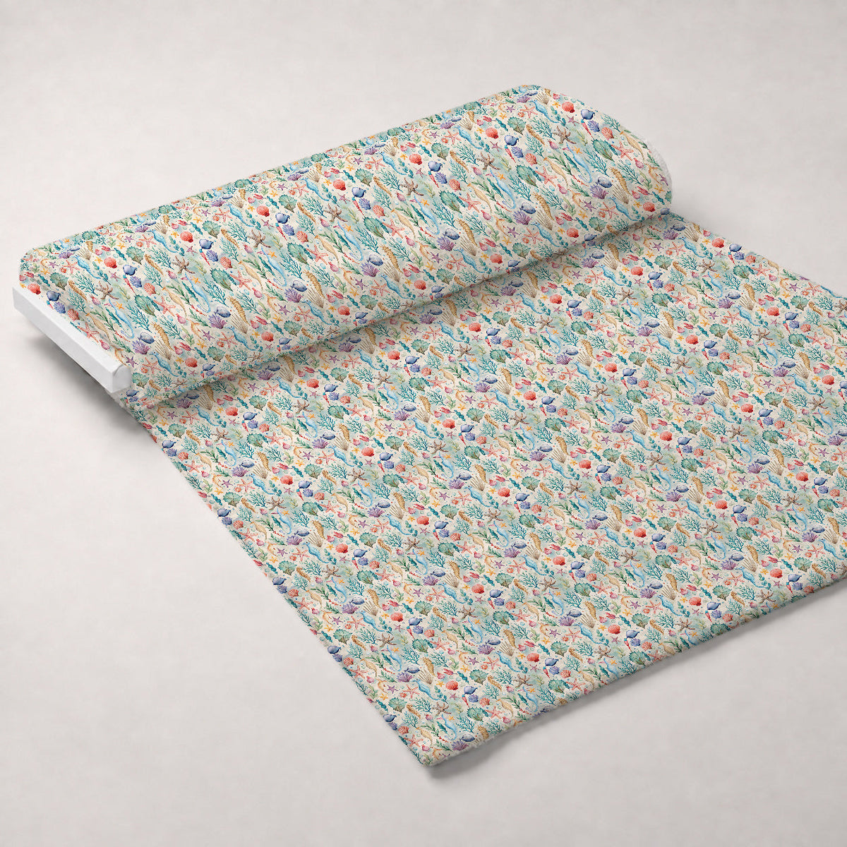 Reef Reverie Pattern 21 Fleece Fabric — fleece fabric unrolled bolt preview (mv-fleece-v1:bolt)