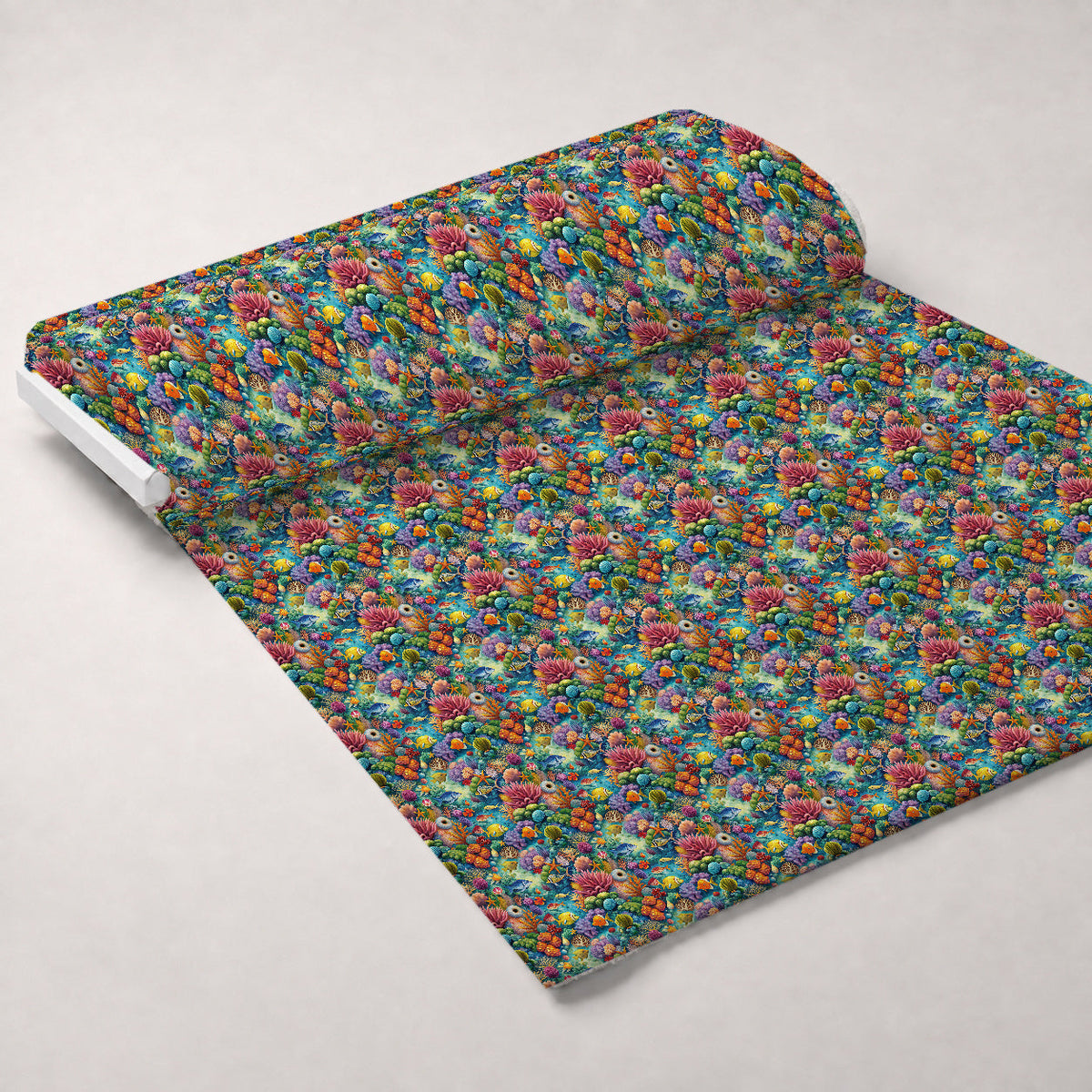 Reef Reverie Pattern 23 Fleece Fabric — fleece fabric unrolled bolt preview (mv-fleece-v1:bolt)