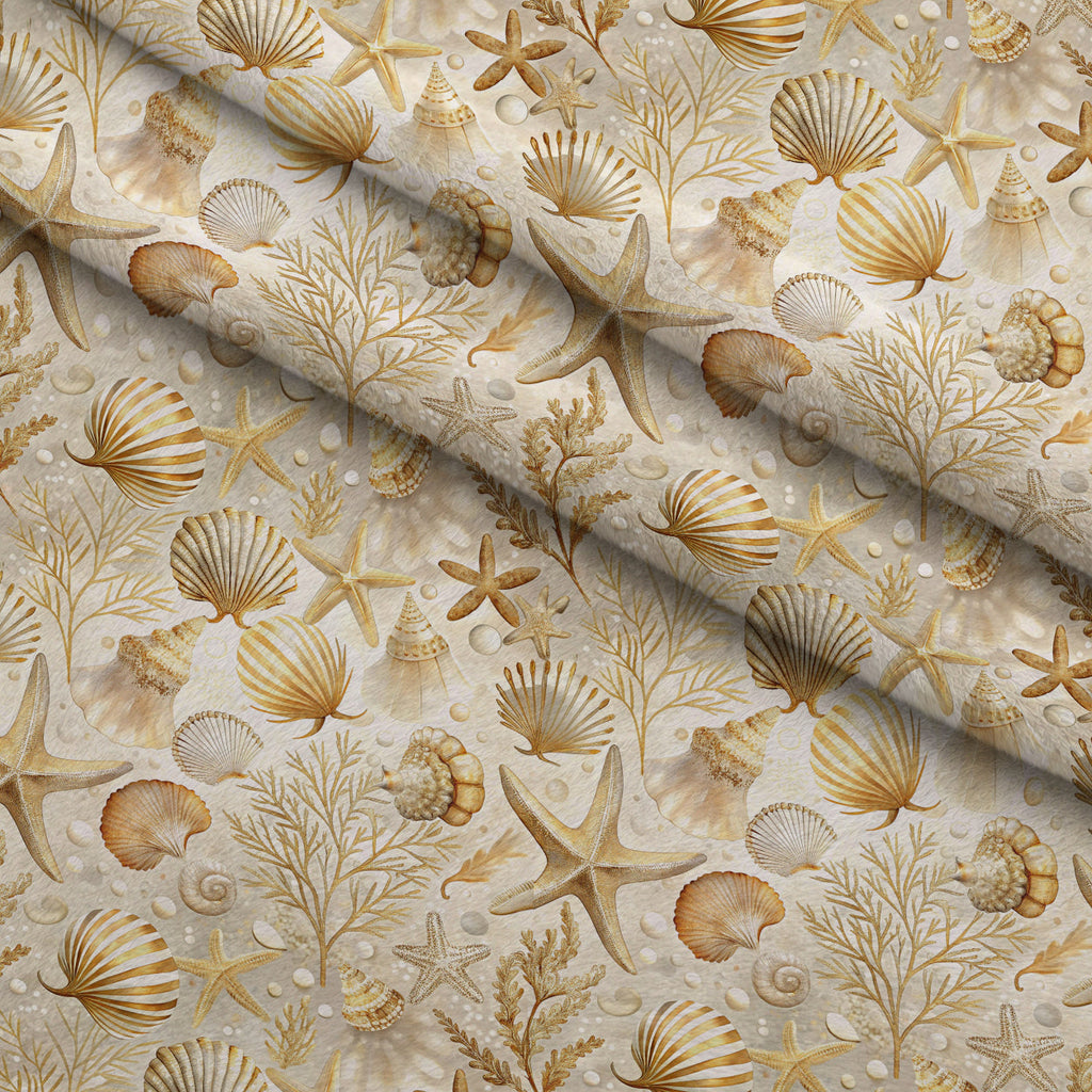 Reef Reverie Pattern 3 Fleece Fabric — fleece fabric folded close-up preview (mv-fleece-v1:lying)