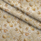 Reef Reverie Pattern 3 Fleece Fabric — fleece fabric folded close-up preview (mv-fleece-v1:lying)