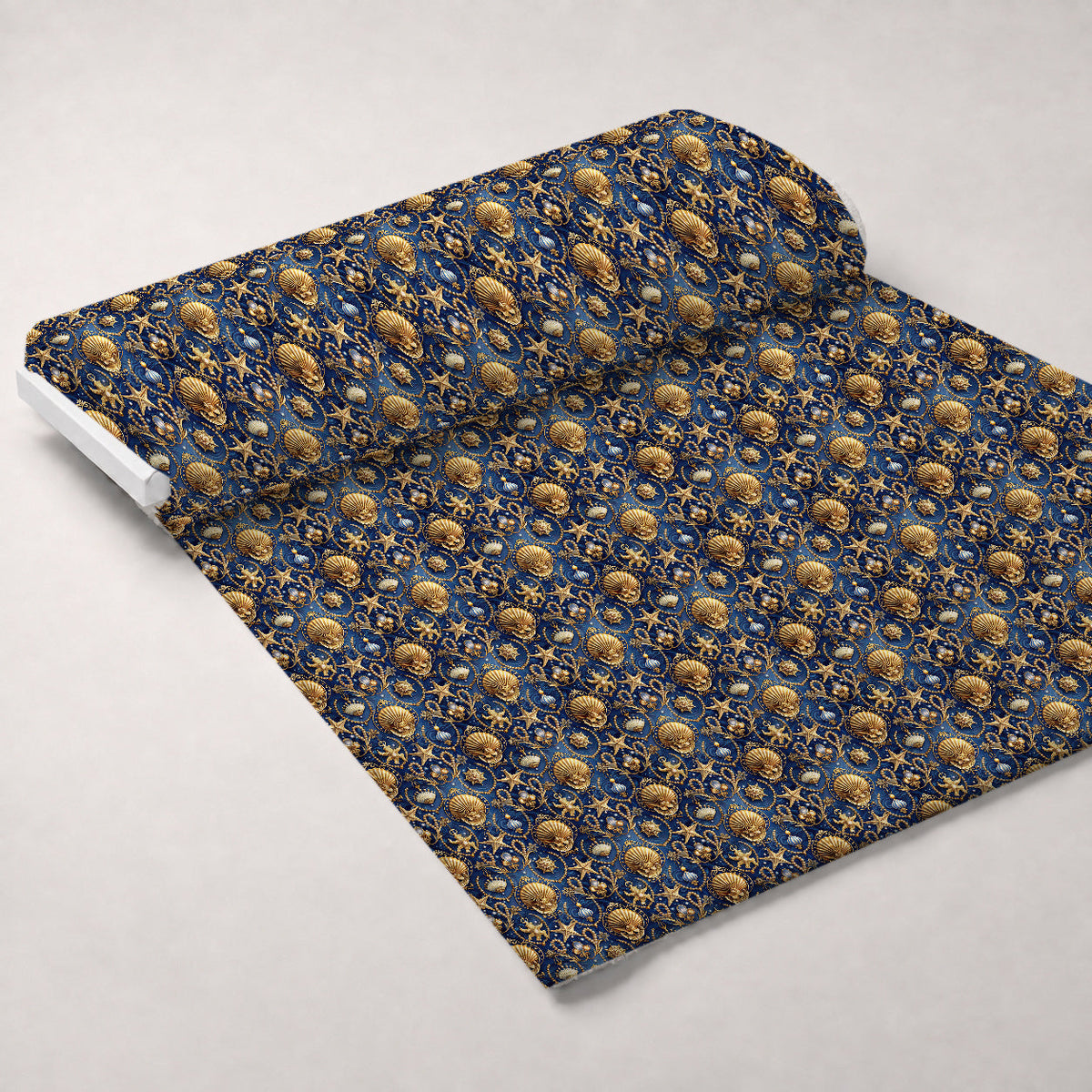 Reef Reverie Pattern 4 Fleece Fabric — fleece fabric unrolled bolt preview (mv-fleece-v1:bolt)