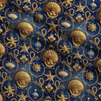Reef Reverie Pattern 4 Fleece Fabric — fleece fabric folded close-up preview (mv-fleece-v1:lying)