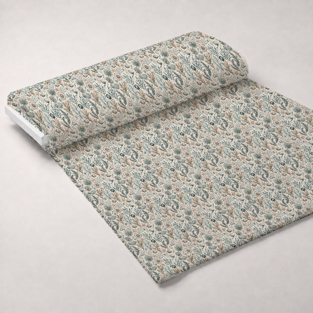 Reef Reverie Pattern 7 Fleece Fabric — fleece fabric unrolled bolt preview (mv-fleece-v1:bolt)