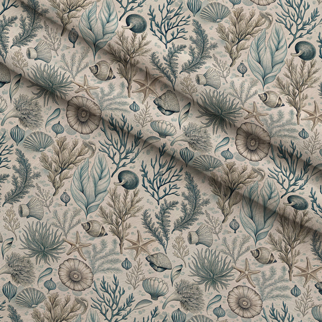 Reef Reverie Pattern 7 Fleece Fabric — fleece fabric folded close-up preview (mv-fleece-v1:lying)