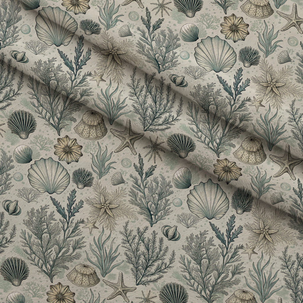 Reef Reverie Pattern 8 Fleece Fabric — fleece fabric folded close-up preview (mv-fleece-v1:lying)