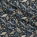 Reef Reverie Pattern 9 Fleece Fabric — fleece fabric folded close-up preview (mv-fleece-v1:lying)
