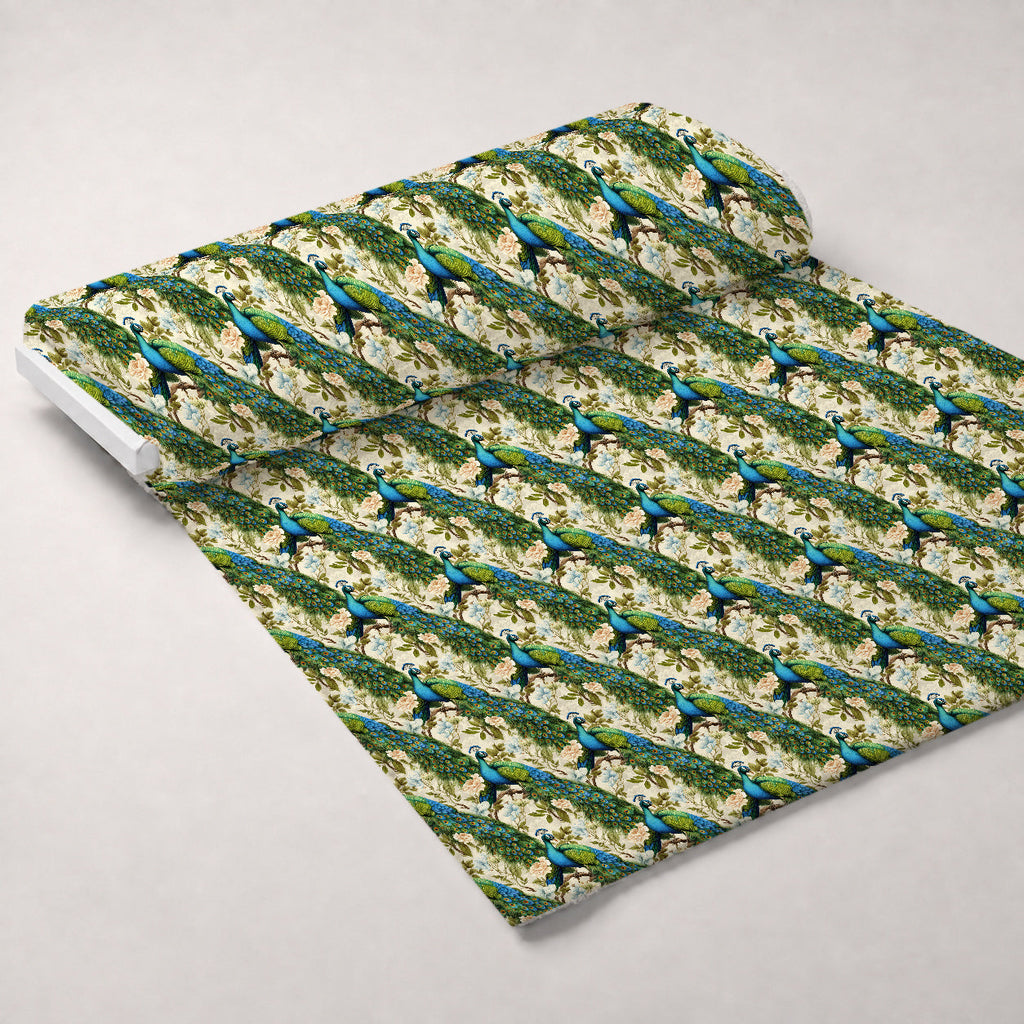Regal Plumes Pattern 10 Fleece Fabric — fleece fabric unrolled bolt preview (mv-fleece-v1:bolt)