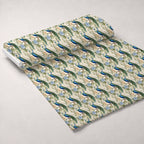 Regal Plumes Pattern 3 Fleece Fabric — fleece fabric unrolled bolt preview (mv-fleece-v1:bolt)