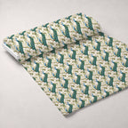 Regal Plumes Pattern 6 Fleece Fabric — fleece fabric unrolled bolt preview (mv-fleece-v1:bolt)