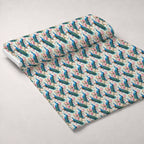 Regal Plumes Pattern 7 Fleece Fabric — fleece fabric unrolled bolt preview (mv-fleece-v1:bolt)
