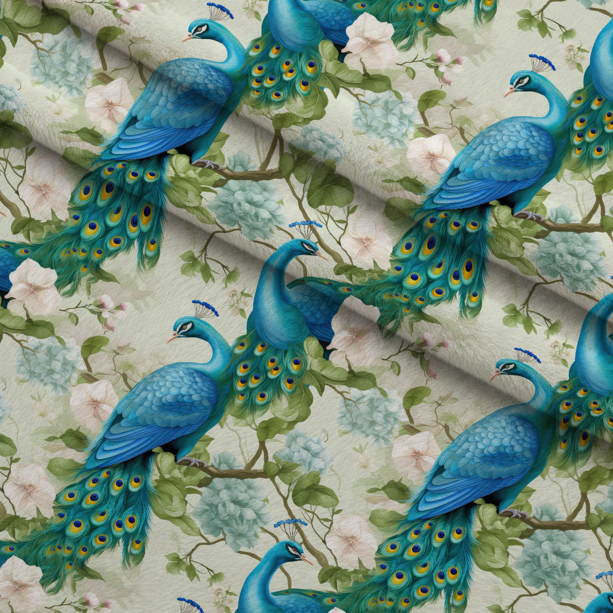 Regal Plumes Pattern 8 Fleece Fabric — fleece fabric folded close-up preview (mv-fleece-v1:lying)