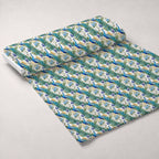 Regal Plumes Pattern 9 Fleece Fabric — fleece fabric unrolled bolt preview (mv-fleece-v1:bolt)