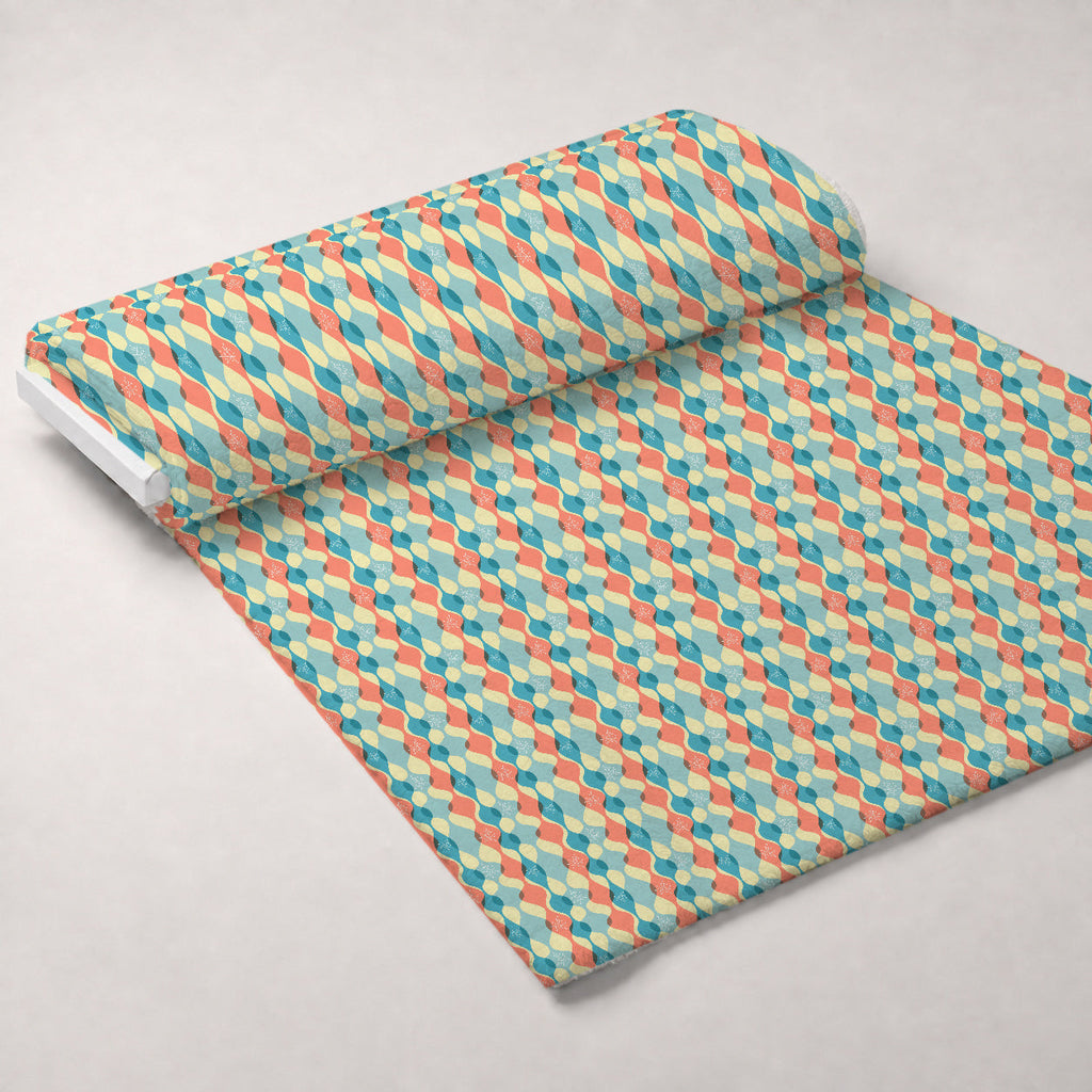 Retro Boomerangs Pattern 6 Fleece Fabric — fleece fabric unrolled bolt preview (mv-fleece-v1:bolt)