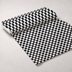 Retro Daisy Checkers Pattern 14 Fleece Fabric — fleece fabric unrolled bolt preview (mv-fleece-v1:bolt)