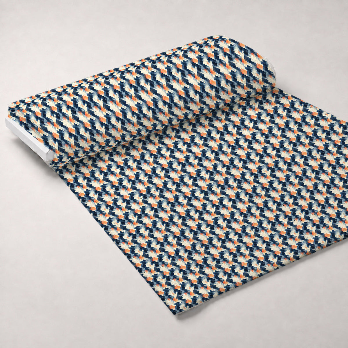 Retro Ember Wash Pattern 4 Fleece Fabric — fleece fabric unrolled bolt preview (mv-fleece-v1:bolt)