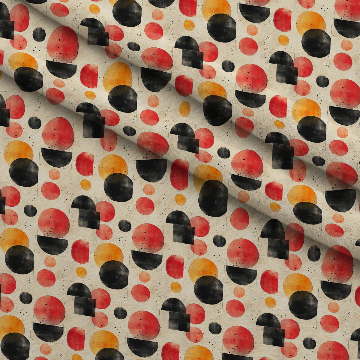 Retro Ember Wash Pattern 5 Fleece Fabric — fleece fabric folded close-up preview (mv-fleece-v1:lying)