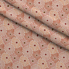 Retro Floral Pattern 1 Fleece Fabric — fleece fabric folded close-up preview (mv-fleece-v1:lying)