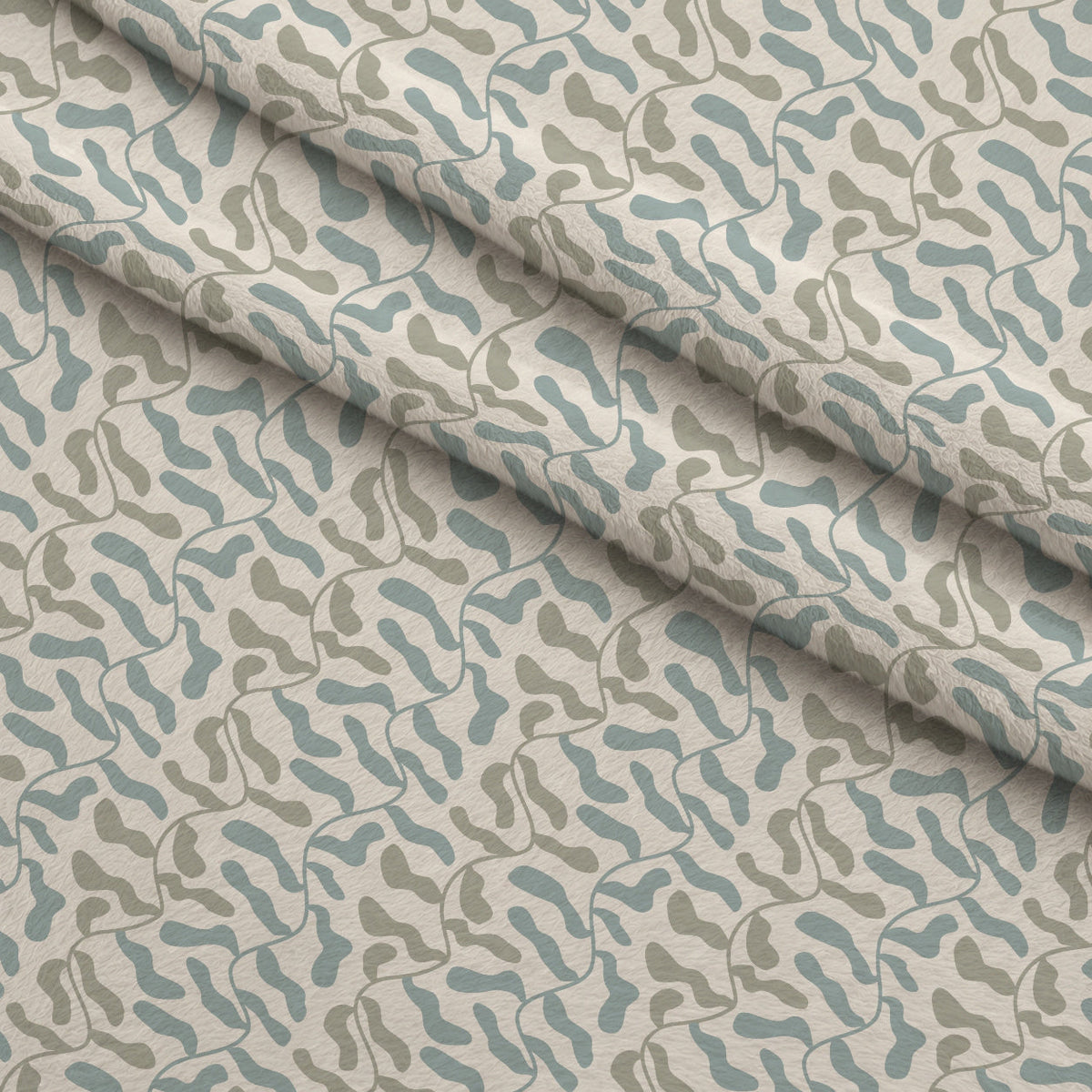 Retro Floral Pattern 10 Fleece Fabric — fleece fabric folded close-up preview (mv-fleece-v1:lying)