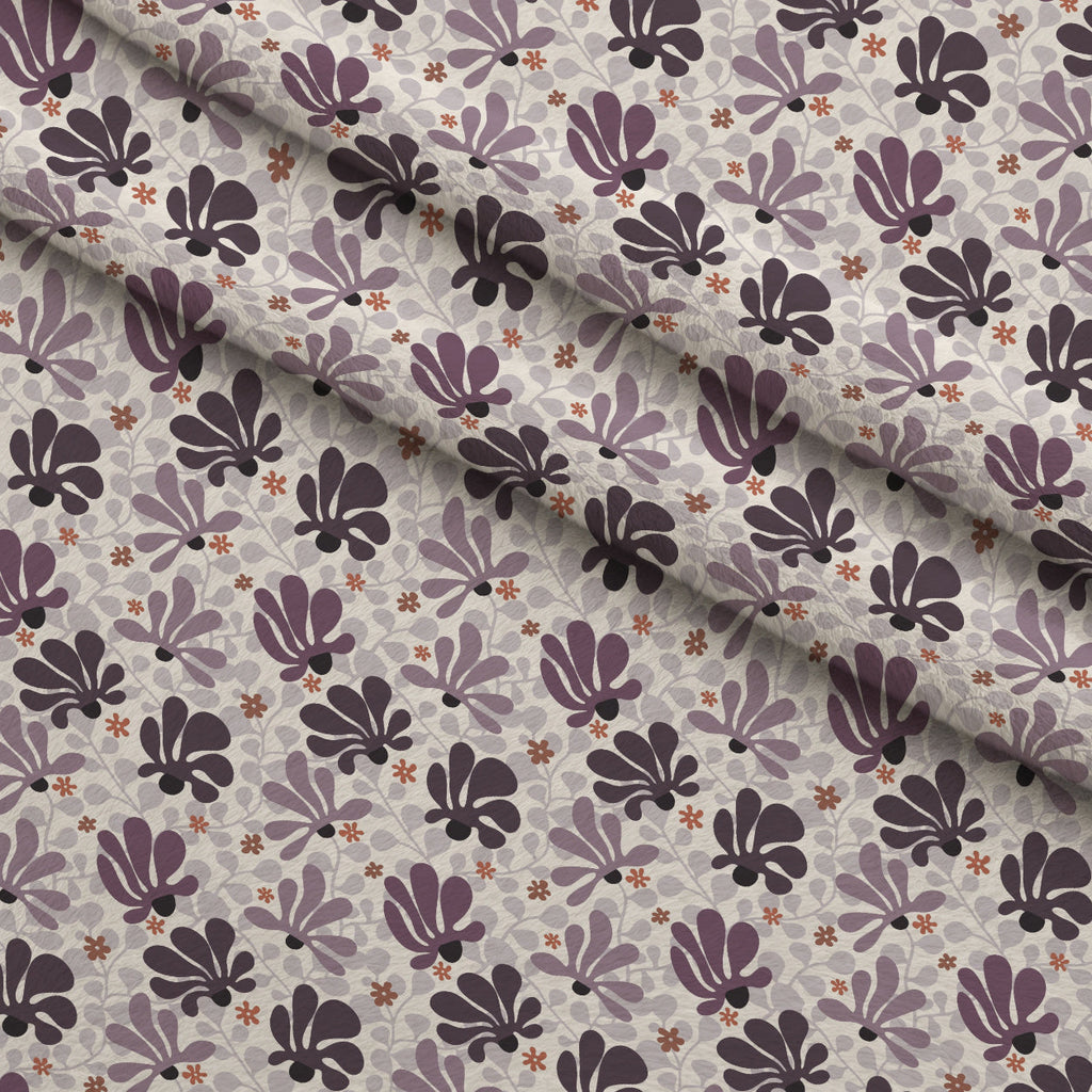 Retro Floral Pattern 11 Fleece Fabric — fleece fabric folded close-up preview (mv-fleece-v1:lying)