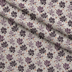 Retro Floral Pattern 11 Fleece Fabric — fleece fabric folded close-up preview (mv-fleece-v1:lying)