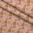 Retro Floral Pattern 4 Fleece Fabric — fleece fabric folded close-up preview (mv-fleece-v1:lying)