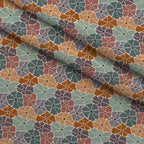 Retro Floral Pattern 7 Fleece Fabric — fleece fabric folded close-up preview (mv-fleece-v1:lying)