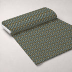 Retro Floral Pattern 8 Fleece Fabric — fleece fabric unrolled bolt preview (mv-fleece-v1:bolt)