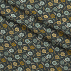 Retro Floral Pattern 8 Fleece Fabric — fleece fabric folded close-up preview (mv-fleece-v1:lying)