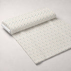 Retro Floral Pattern 9 Fleece Fabric — fleece fabric unrolled bolt preview (mv-fleece-v1:bolt)