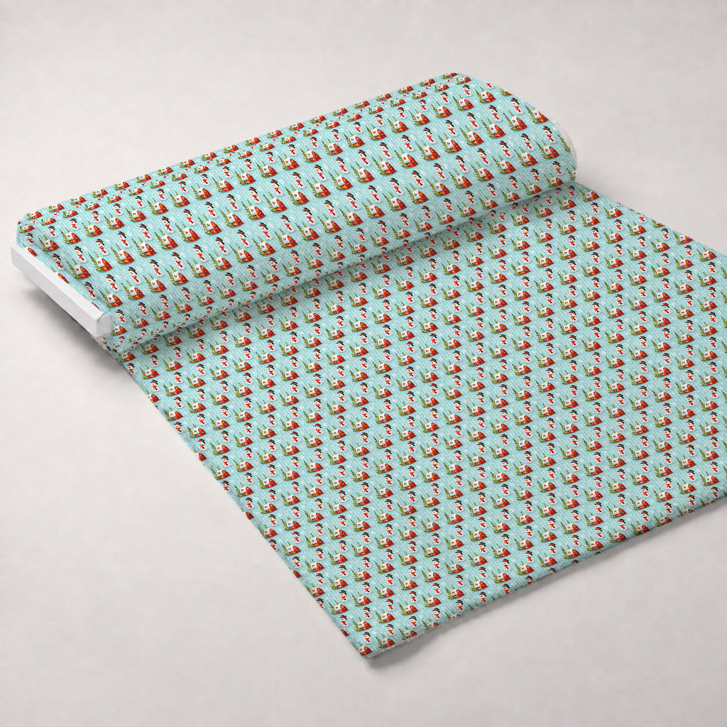 Retro Holiday Cheer Pattern 1 Fleece Fabric — fleece fabric unrolled bolt preview (mv-fleece-v1:bolt)