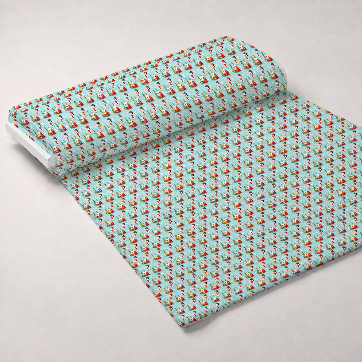 Retro Holiday Cheer Pattern 1 Fleece Fabric — fleece fabric unrolled bolt preview (mv-fleece-v1:bolt)