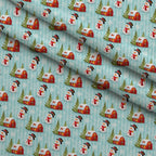 Retro Holiday Cheer Pattern 1 Fleece Fabric — fleece fabric folded close-up preview (mv-fleece-v1:lying)
