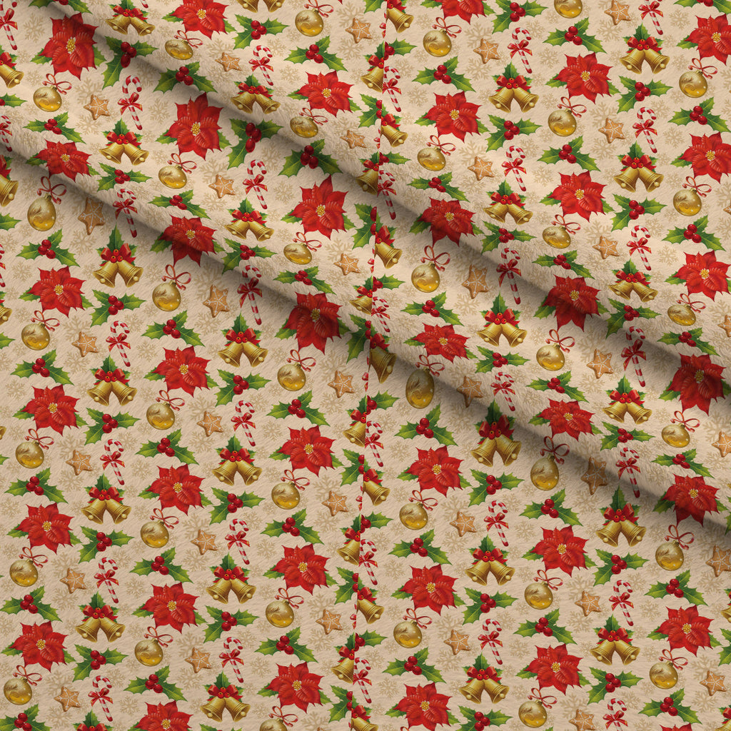 Retro Holiday Cheer Pattern 3 Fleece Fabric — fleece fabric folded close-up preview (mv-fleece-v1:lying)