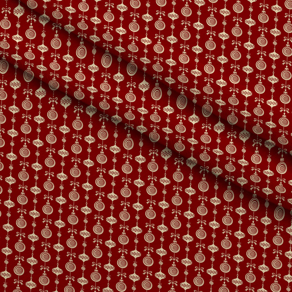 Retro Holiday Cheer Pattern 6 Fleece Fabric — fleece fabric folded close-up preview (mv-fleece-v1:lying)