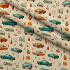 Retro Keepsakes Pattern 5 Fleece Fabric — fleece fabric folded close-up preview (mv-fleece-v1:lying)