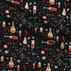 Retro Lab Pattern 16 Fleece Fabric — fleece fabric folded close-up preview (mv-fleece-v1:lying)