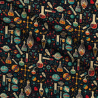 Retro Lab Pattern 18 Fleece Fabric — fleece fabric folded close-up preview (mv-fleece-v1:lying)