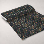 Retro Lab Pattern 19 Fleece Fabric — fleece fabric unrolled bolt preview (mv-fleece-v1:bolt)