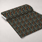 Retro Lab Pattern 9 Fleece Fabric — fleece fabric unrolled bolt preview (mv-fleece-v1:bolt)